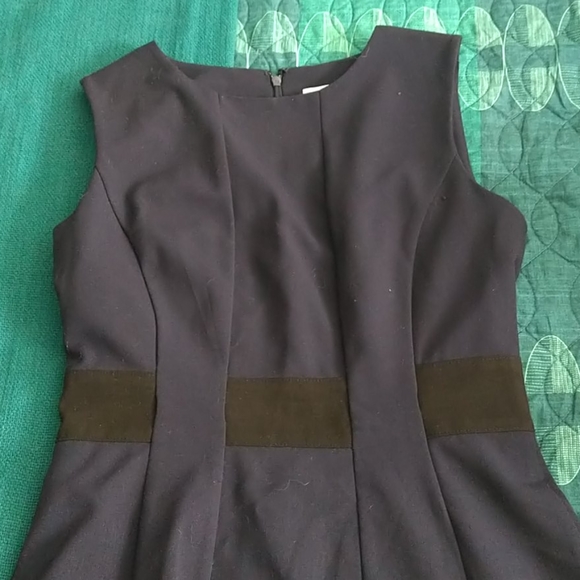 Calvin Klein Navy Black and White Dress Sz 4P - Picture 2 of 5